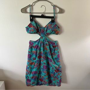 O’Neill Midi Floral Cut-Out Dress